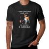 Basenji and Wine Funny Dog T-Shirt Quick Drying Tops Tees Mens T Shirts Pack