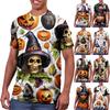 Halloween All Over Print T Shirt,  Cute Pumpkin Graphic Tee for Women Men