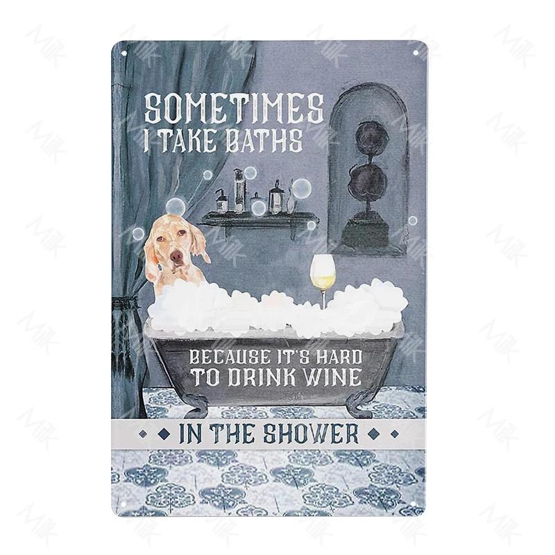 English Setter Dog Plate Vintage Wall Stickers Metal Poster for Sweet Home Coffee Pet Shop Beach Garden Halloween Decoration