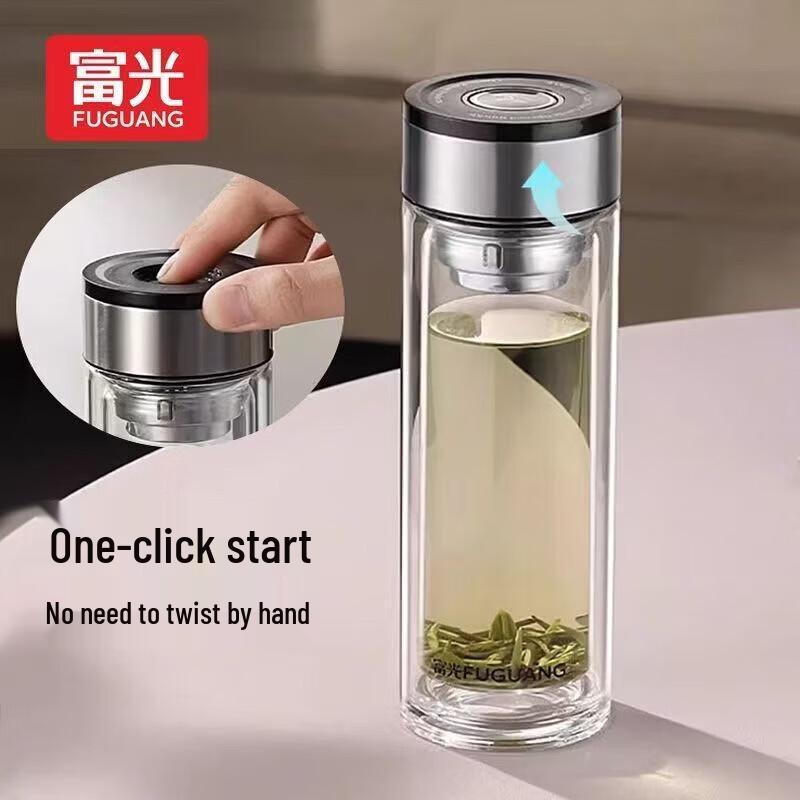Fuguang One-Touch Double-Layer Car Glass Cup