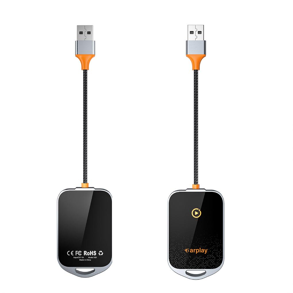 CarPlay Adapter Mini Box Wireless CarPlay Adapter Wired To Wireless CarPlay For USB/Type C Dongle Support WiFi6 BT5.0