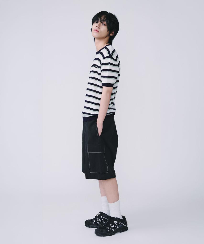 TEN PAST SEVEN Multi-Stripe Round Knit (2 Colors)