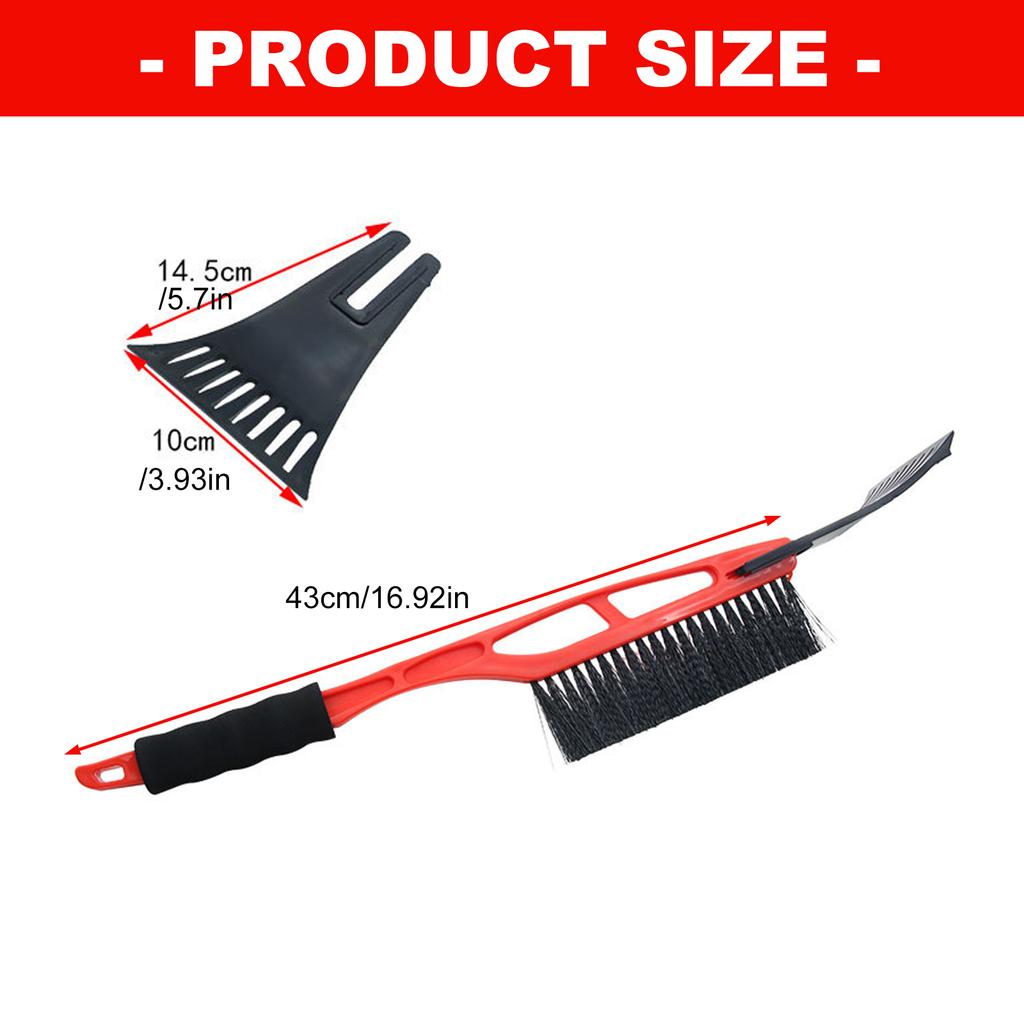 Multi Purpose Winter Snow Shovel For Car Window Scraper Brush Functions Ergonomic Handle Ice Scraper Snow Remover Tool