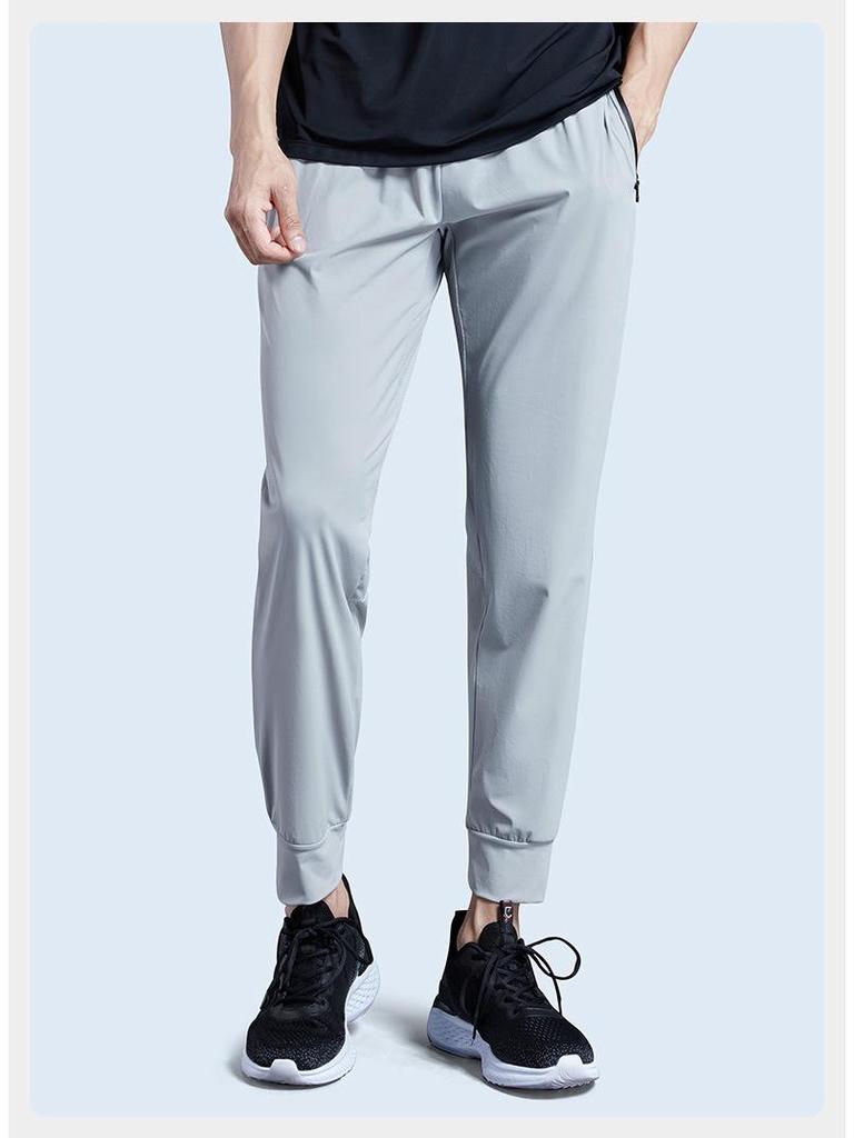 Herren Übergröße Schnelltrocknende Laufhose - Lockere Passform, Kordelzugbund, Lässige Fitnessbekleidung