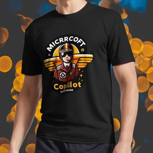 

New Beautiful copilot lovers Sticker Logo Men s T-shirt funny size S to 5XL XL