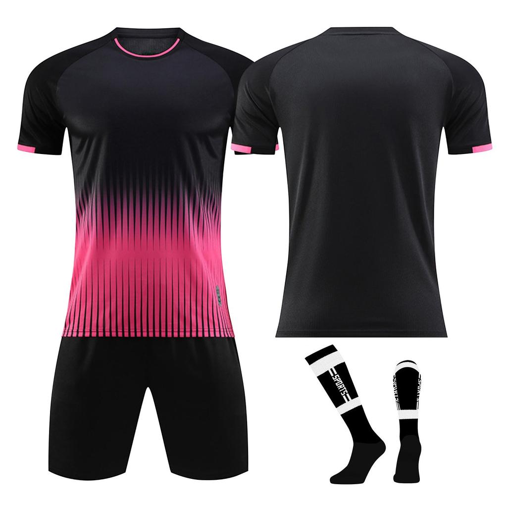 Men's Soccer Jersey Set, Breathable Quick-Dry Sportswear with Shorts and Socks, for Training and Matches