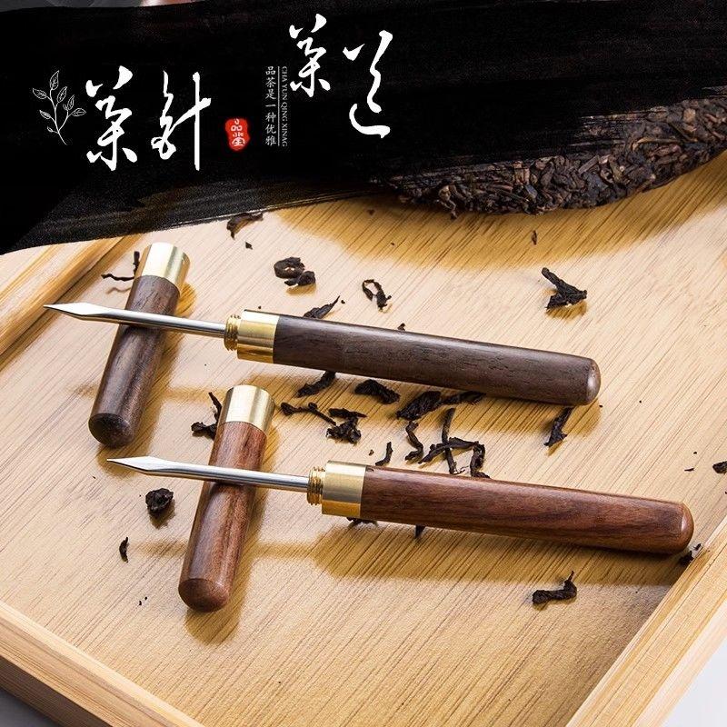 GIANXI Wooden Tea Knife Chinese Tea Ceremony Accessories Tea Brick Pu 'er Tea Tool Tea Needle Kung Fu Tea Set Conical Needle