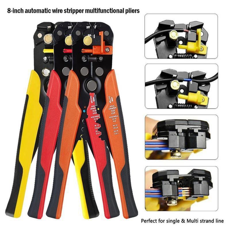 Crimper Cable Cutter Automatic Wire Stripper Multifunctional Stripping Tools Crimping Pliers Terminal 0.2-6.0mm² Tool