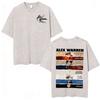 Alex Warren Little Orphan Alex Live Tour 2026 Graphic T Shirt Men's Clothing Vintage Washed T-shirts Casual O-Neck Loose T-shirt