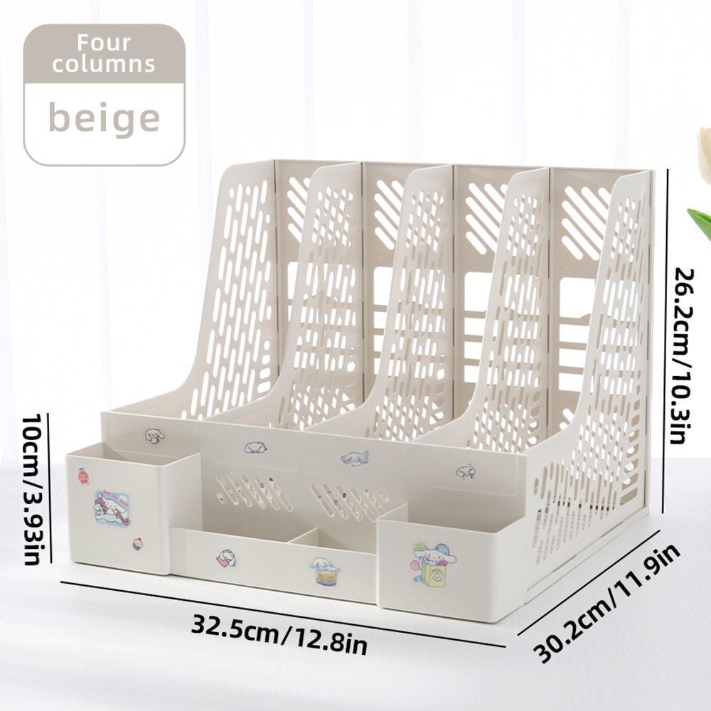 1Pcs Large Capacity Desktop File Rack Multi-layer A4 Document Certificates File Holder Tray Plastic Thickened