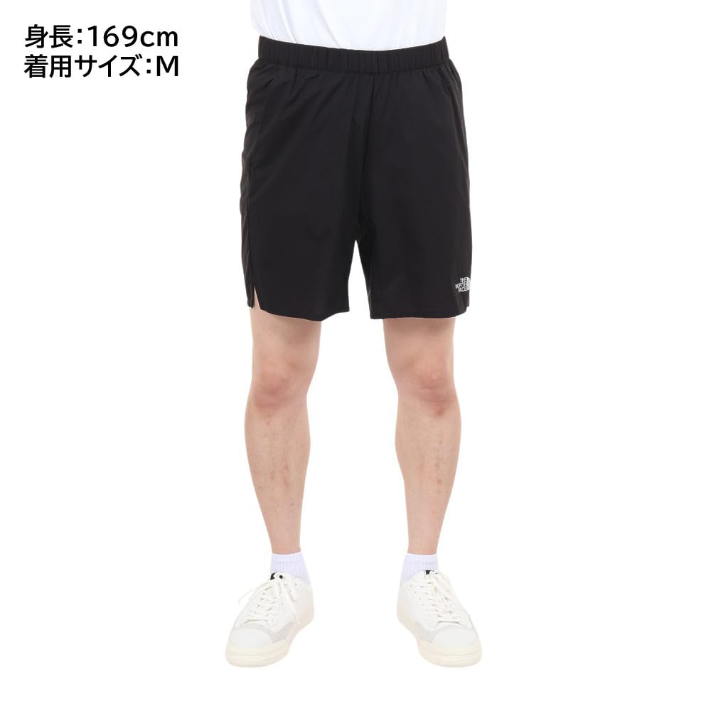The North Face Swallowtail Vent Running Size M Shorts, Men's, Water-Repellent, Windproof, Shorts, Black,