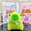 Viral Capybara Backpack Charm: Plush Toy Keychain and Pendant