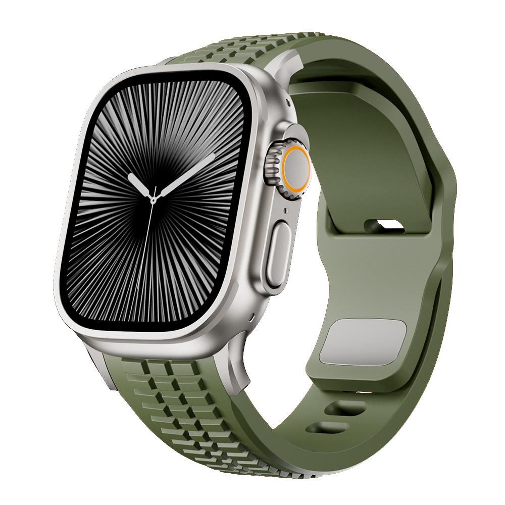 Luxury Silicone Band For Apple Watch Ultra 3 49mm Series 11 10 46mm Sports Bracelet For iWatch 9 8 7 6 SE 45mm 44mm Strap Correa