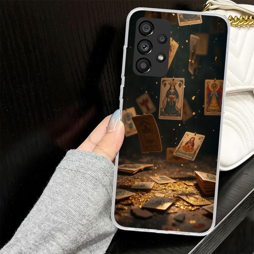 Hexen Tarot Kartenhülle für Samsung Galaxy A52 A42 A32 A22 A12 A51 A50 A02S Handyhülle A41 A31 A21S A40 A30S A20E A10S A71
