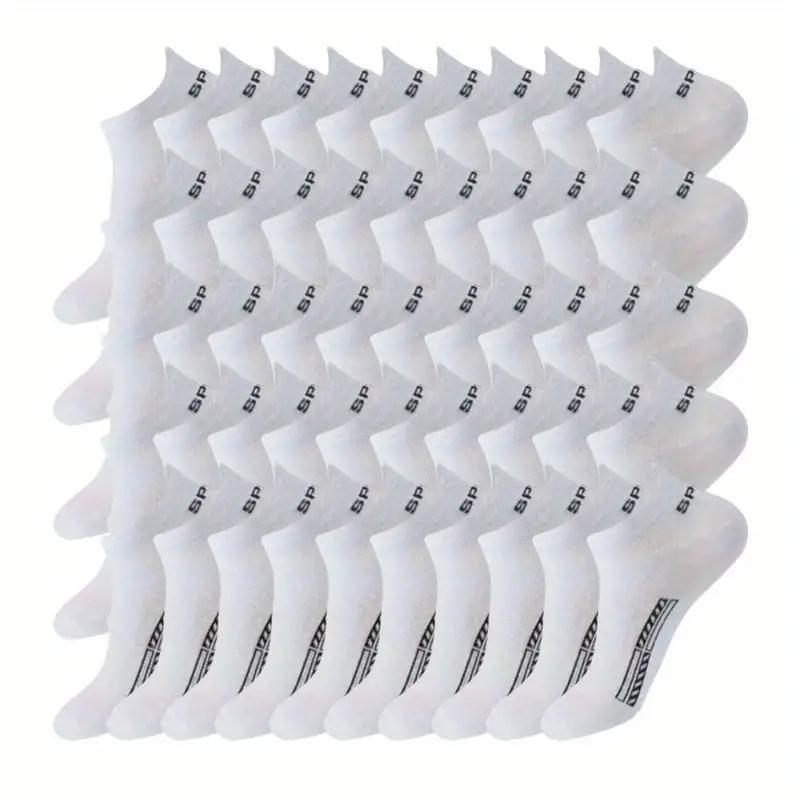 

50 pairs of socks Men s hosiery ear lift waist waist boat socks Running fitness sports socks One Size