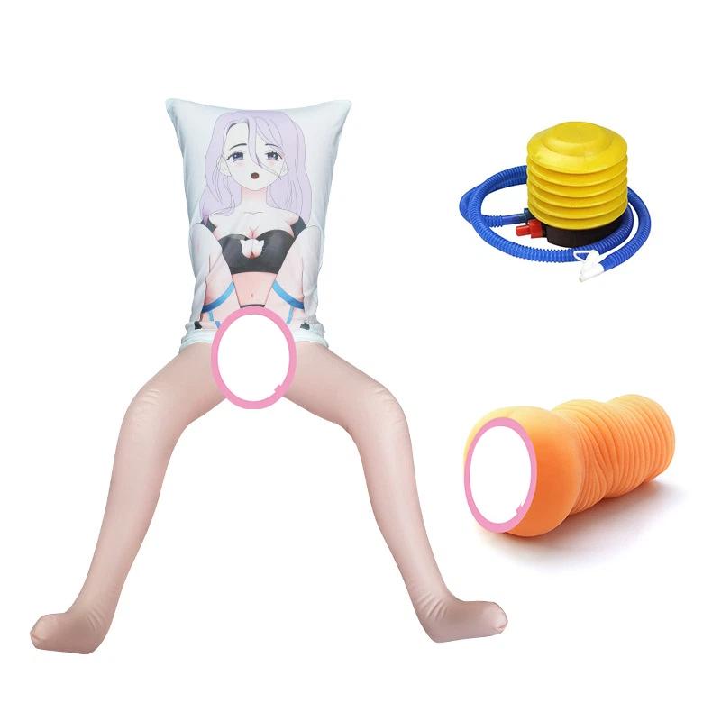 Pánská sexuální panenka Anime Nafukovací panenka Mužská PVC Masturbační kalíšek Erotická sexuální hračka Sexuální produkt pro dospělé