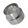 Stainless Steel Chimney Reducer 120mm To 100mm with Heat Resistant and Reinforced Seam for Leak Resistant Ventilation
