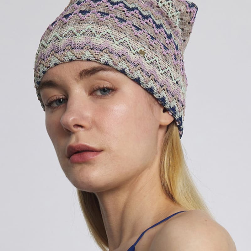 

UNDERCONTROL studio SQUARE NET BEANIE / C ORIENTAL / MIX LAVENDER FREE