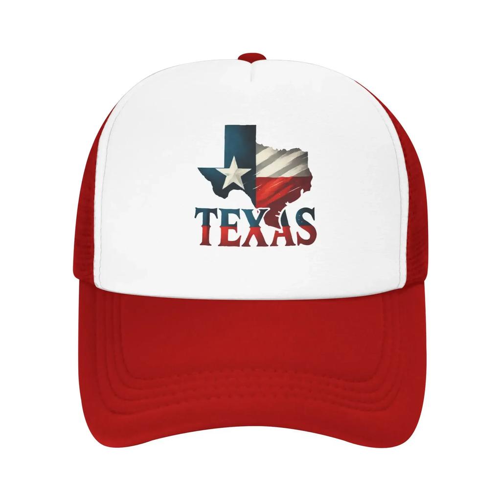 Retro Texas State Flag America Sport Mesh Baseball Caps Women Men Spring Female Beach Sunscreen Hat Hip Hop Trucker Cap