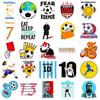 T01040520 Clearance 50 Text Stickers Football Life Stickers Sports Competition Personality Creative Water Cup Notes