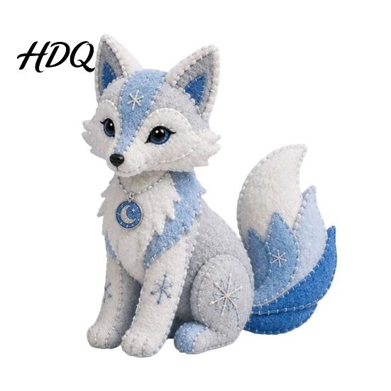 Handmade Plush Toy Kit Arctic Animals DIY Patchwork for Beginners Winter Guardians Animal Sewing Kit 3D Creative Gift Crafters Stuffed Mythical