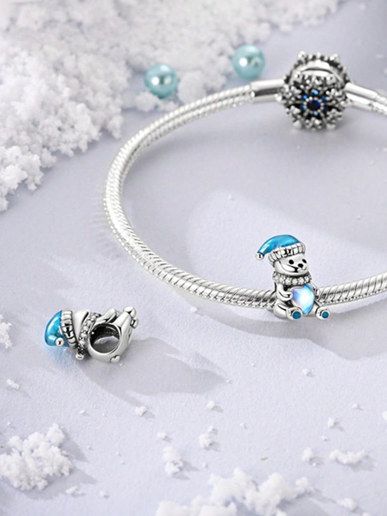 Black Cat Hugs Heart Arctic Bear Beads Charm Copper Plated Fit Charms Copperoriginal Bracelet For Jewelry Making Diy Charm