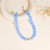 Barevné masivní náhrdelníky pro ženy Vícebarevné velké čtvercové akrylové korálky Trendy výrazný korálkový choker Šperky na letní dovolenou