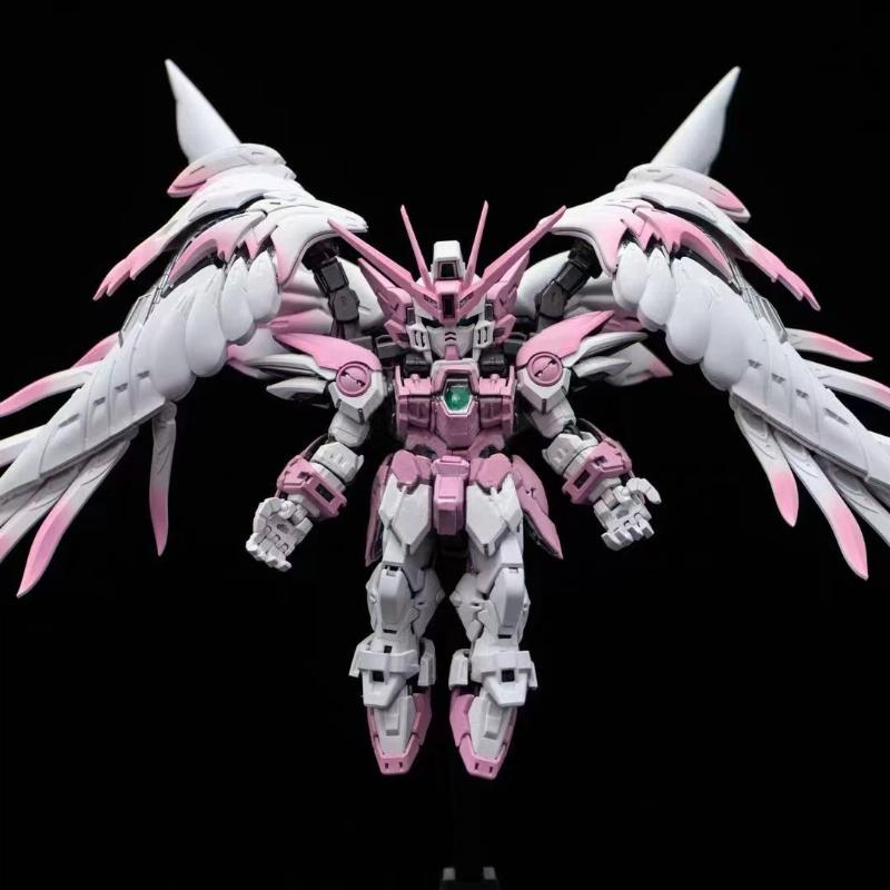 Nieuw MGSD Vleugel Kleurverloop Kersenbloesem Roze Montage Model Bouwpakket Actiefiguur Anime Merchandise Mecha Speelgoed Bureau Decoratie Jongenscadeau
