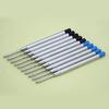 10Pcs 0.5mm Roller Ballpoint Pen Fluent Black/Blue Ink Refill Student Stationery