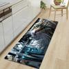 1Pcs Cute Cat Pattern Floor Mat Modern Kitchen Polyester Rug Non-Slip Colorful Indoor Carpet, For Home Bathroom Bedroom Living Room Decor