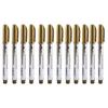 12Pcs Marking Pen Permanent Marker Greeting Cards Album Scrapbook   Writing Drawing (Golden)