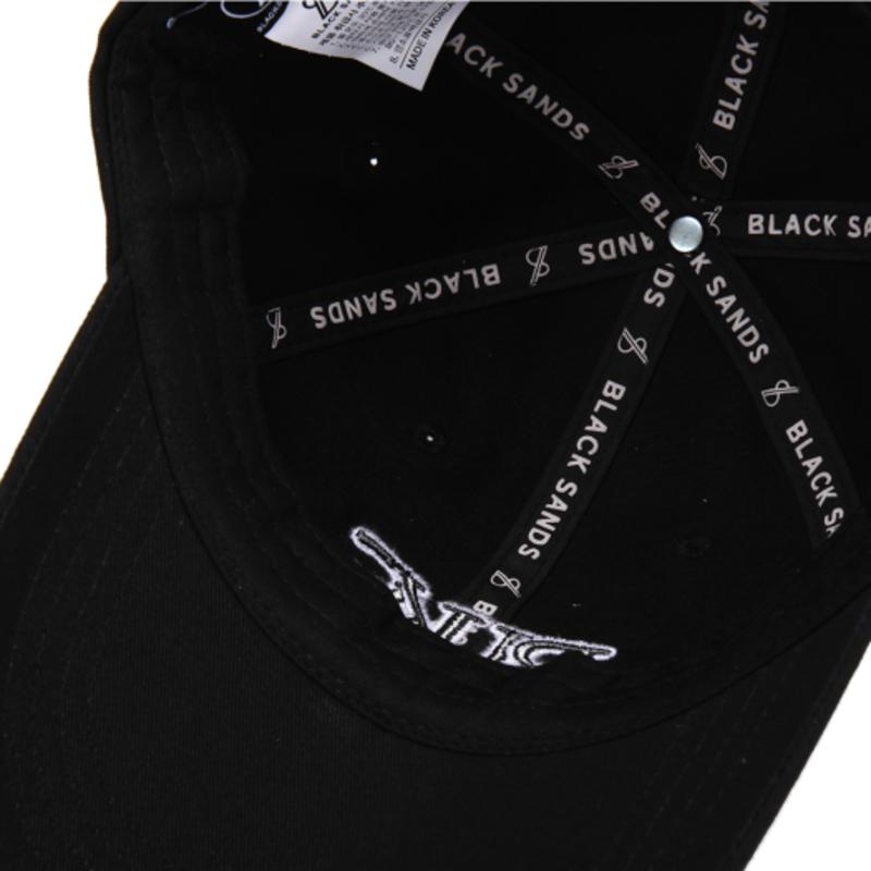 BLACK SANDS Symbol Line Embroidery Ball Cap_black