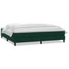 Box Spring Bed with Mattress Dark Green 180 x 220 cm Velvet