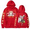 Demon Slayer Anime Kapuzenpullover mit Kanroji Mitsuri Aufdruck, bequemer Unisex-Oversize-Schnitt, Harajuku Streetwear