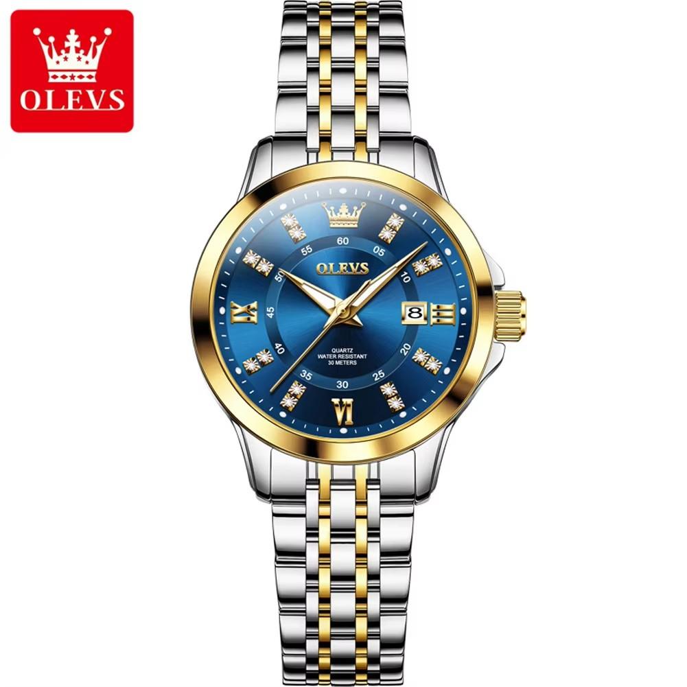 OLEVS 3620 Lady Business Waterproof Luminous Watch Stainless Steel Band Women Quartz Wristwatches Women's Clock Fashion Watches