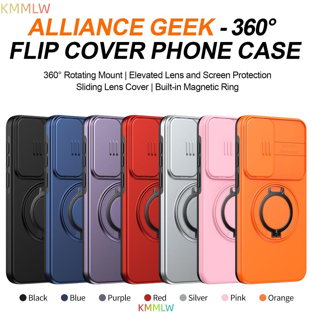 Luxury Armor Phone Case For Samsung Galaxy A57 A56 A36 A26 A06 A54 A14 Magnetic Bracket Holder Lens Protection Shockproof Cover