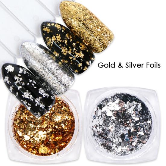 Manicure Women Ultra-thin DIY Decor Gold Silver Foil Nail Art Stickers for Party