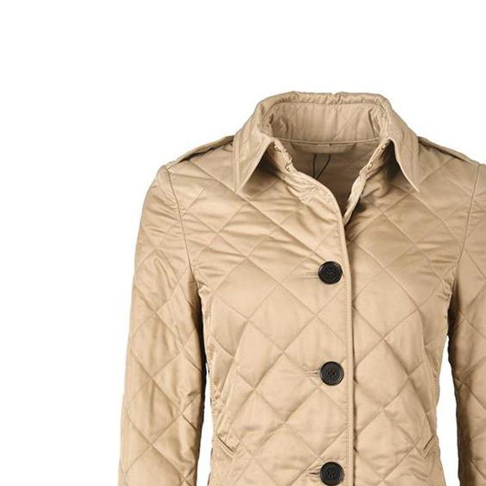 Burberry Women's Diamond Quilted Jacket Beige 80658721