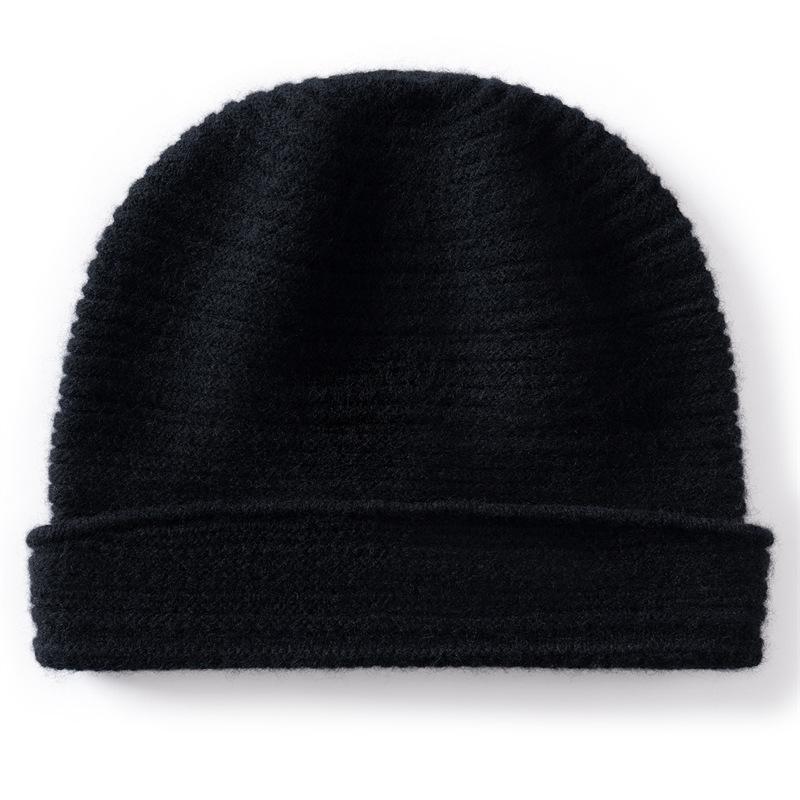 New cashmere hat knitted versatile men's and women's headgear hat cold-proof warm hat outdoor cycling hat cold hat wool hat