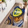 Flannel Kitchen Mat Leeds United Football Soft Area Rug Non Slip Floor Carpet Home Decoration