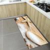 Non Slip Washable Ocean Pattern Runner Mat Shell Starfish Beach Design Rug for Kitchen Hallway Corridor Home Decor Floor Carpet