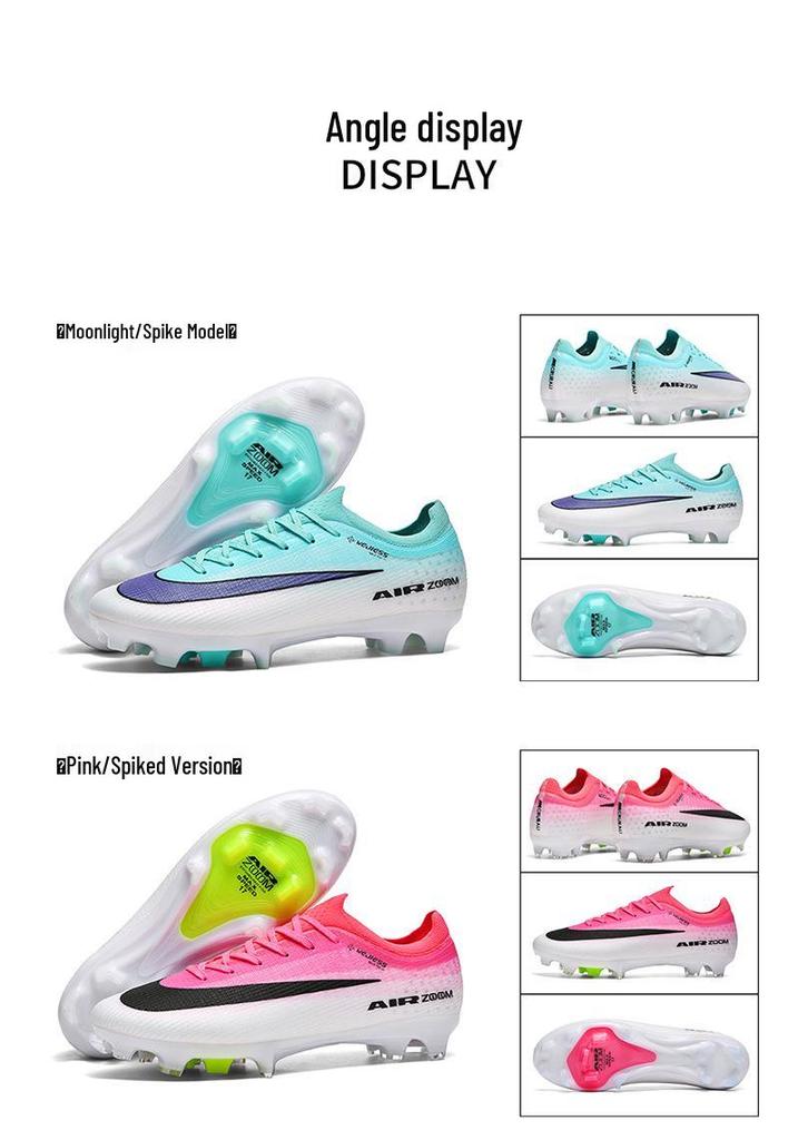 Xinpu Tian Unisex Low-top AG Turf Football Shoes for Students and Adults