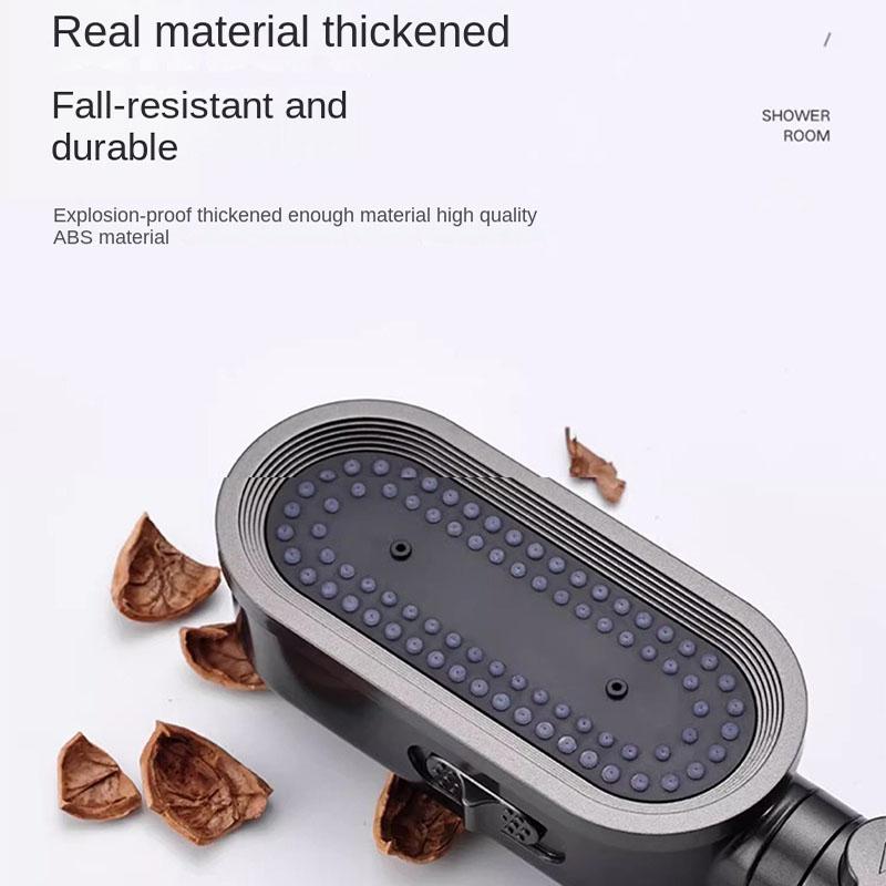 High-Pressure Shower Head with Filter, 3 Spray Modes & Anti-Clog Silicone Nozzles, Fluoride Removal & 1-Click Pause