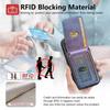 Ring Grip Strong Magnet PU Leather RFID Blocking Magnetic Card Holder Wallet for Iphone 17 16 15 14 13 12 Series Phone Wallets