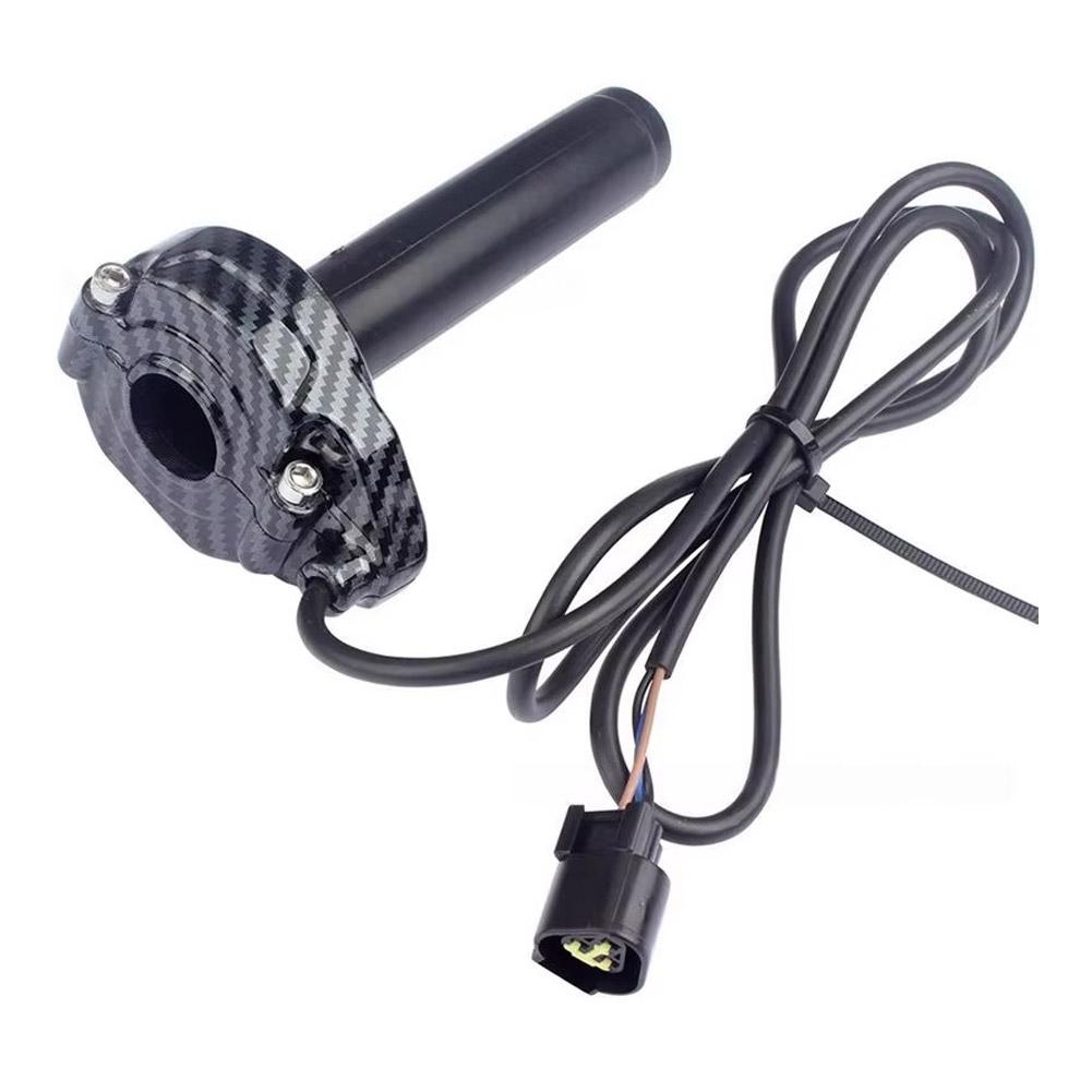 For Sur Ron Light Bee S X Electronic Throttle Handle, Carbon Fiber Patterned Motorcycle Electronic Throttle Handle