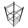 Water Bottle Jug Stand Single Row 3 Tier Water Dispenser Rack Detachable Water Storage Shelf for Home Office Black