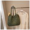Lazy Wind Large-capacity Straw Bag Women's Spring New Versatile Shoulder Tote Bag Vacation Beach Bag