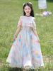 2026 Sommer Chiffon Prinzessinnenkleid für Mädchen - Stilvolle, Modische Strandbekleidung