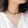 Korean Fashion Black Crystal Beads Choker Necklace for Women Bohemian Beaded Short Female Necklace New Party