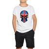 Skull Face British National Day Kids T Shirt